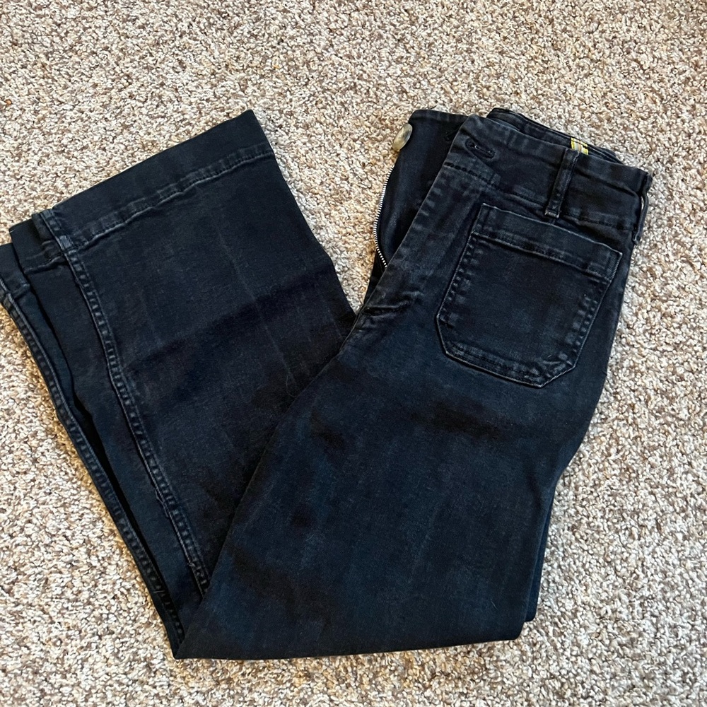Women’s Anthropologie The Colette High‑Rise Crop Wide‑Leg Jeans by Maeve